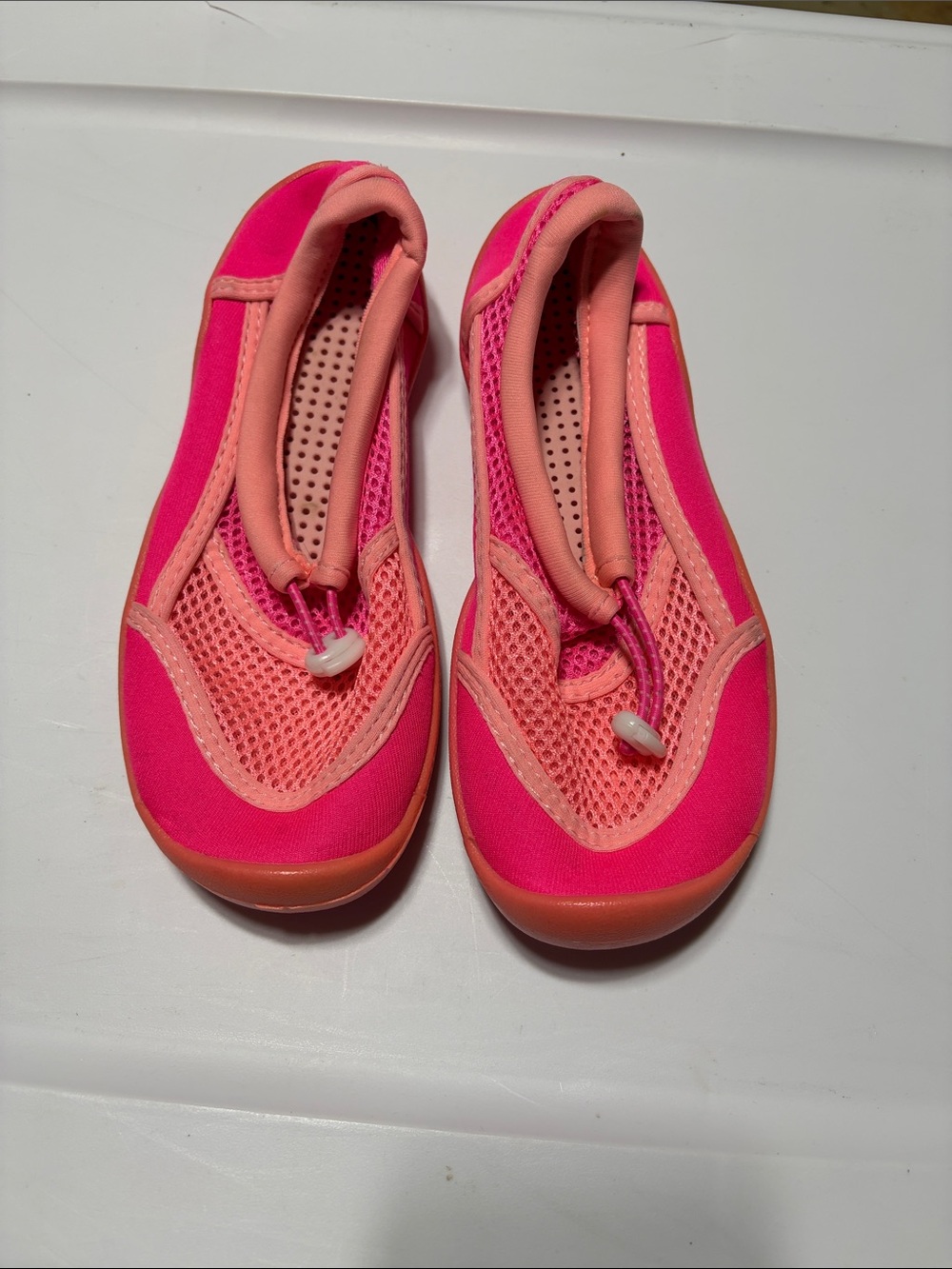 Wondernation Girls Pink Water Shoes - Lightweight Slip-On Size 13/1 - NWOT